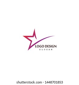 Star icon logo design vector template