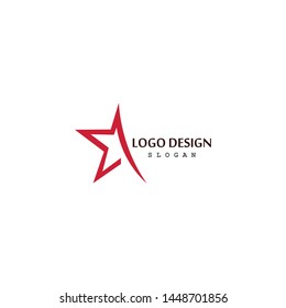 Star icon logo design vector template