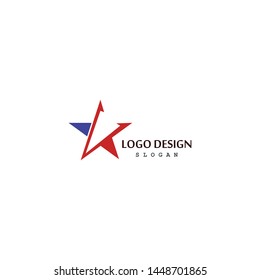 Star icon logo design vector template