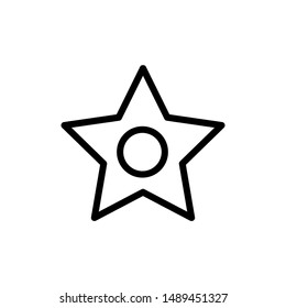 Star Icon Logo Design Vector , Template Logo Simple Business Company Modern Luxury , Emblem Isolated Illustration Outline Solid Background White
