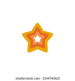 Star icon logo design vector illustration template
