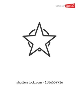 Star Icon and Logo Design Vector