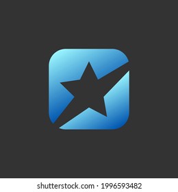 The Star Icon Logo Design Vector