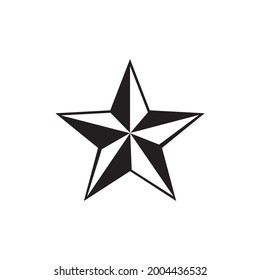 Star icon logo design vector template