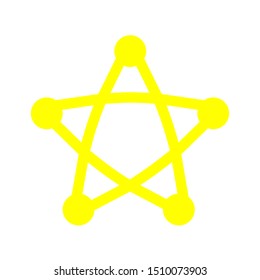 star icon. Logo element illustration.star symbol design. colored collection. star concept. Can be used in web and mobile