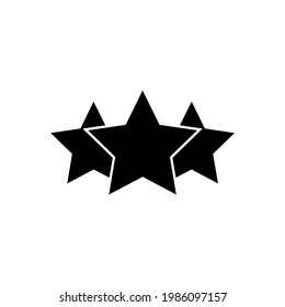 Star icon, logo isolated on white background