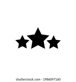 Star icon, logo isolated on white background