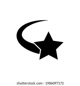Star icon, logo isolated on white background