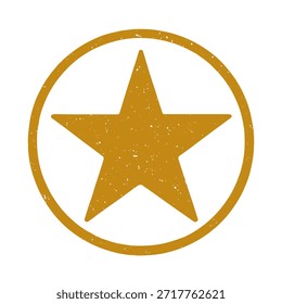 Vector del sello del logotipo del icono de la estrella en el fondo blanco
Icono de sello de Vector