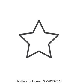 Star icon Logo symbol outline set