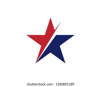 Star icon logo template