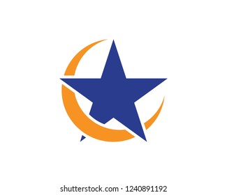 Star icon logo template