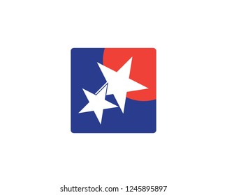 Star icon logo template