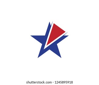 Star icon logo template