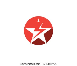 Star icon logo template