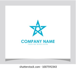 Star icon logo template design vector