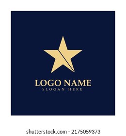 Diseño de ilustración de vector de plantilla de logotipo de icono de estrella