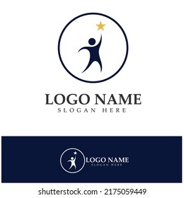 Sternzeichen-Logo Vorlage Vektorgrafik-Design