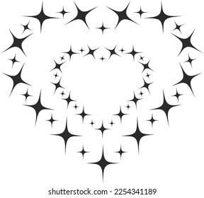 Star icon, star mark icon black vector