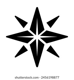 Star icon navigation. Northern Star. Polar Star logo