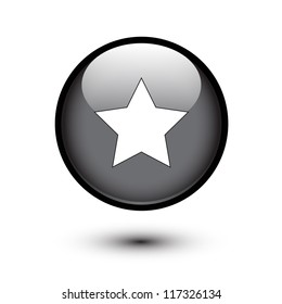 Star icon on black button