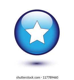 Star icon on blue button