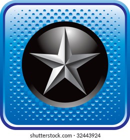 star icon on blue halftone web button