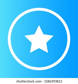 star icon on gradient background isolated vector illustration