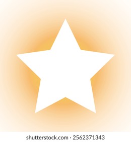 Star icon on the gradient background. Vector illustration. Eps 10.