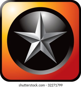star icon on orange web button