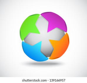 Star Icon On Sphere