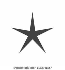 Star icon on white background. Vector