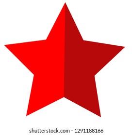 star icon on white background. flat style. star icon for your web site design, logo, app, UI. red star symbol. competition & success sign.