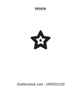 Star icon on white background, simple flat icon, vector icon.