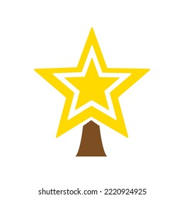 star icon on a white background, vector illustration