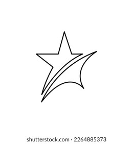 star icon on a white background, vector illustration