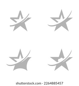 icono de estrella en fondo blanco, ilustración vectorial
