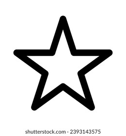 Sternsymbol auf weißem Hintergrund