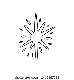 star icon on a white background, vector illustration