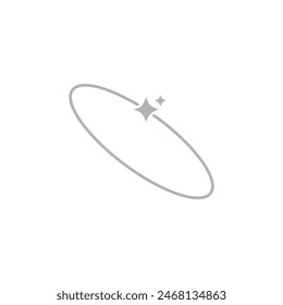 Sternsymbol auf weißem Hintergrund, Vektorillustration