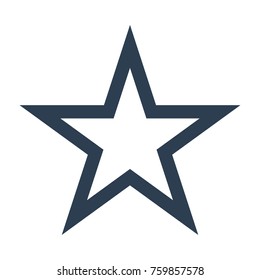 Star Icon on white background. Vector illustration