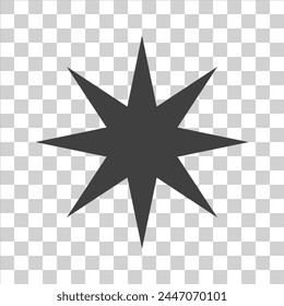 icono de estrella en aislamiento blanco.