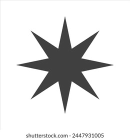 icono de estrella en aislamiento blanco.