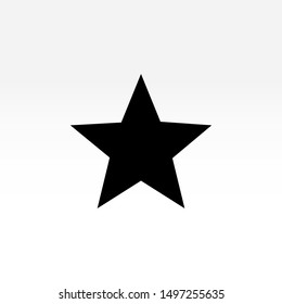 Star icon on white. Vector illustration