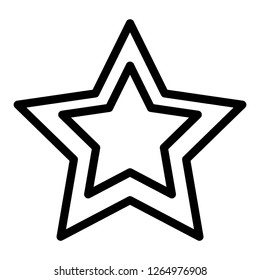 star icon with outine style
