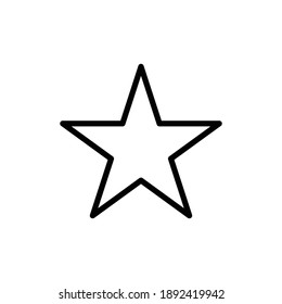 STAR ICON OUTLINE , AWARD ICON VECTOR