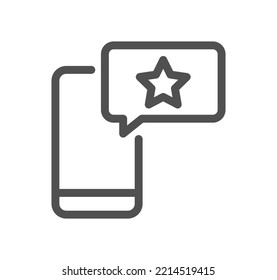 Star icon outline and linear vector.
