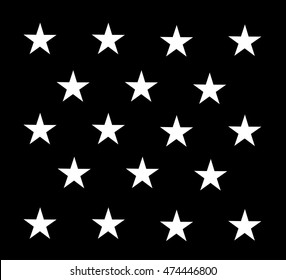 Star icon pattern background, vector