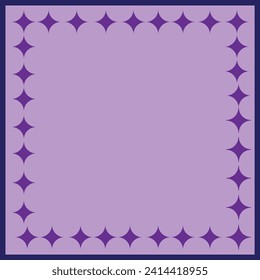 Star icon and purple background card design