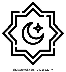 Star Icon Ramadan, for infographic, web, app, etc